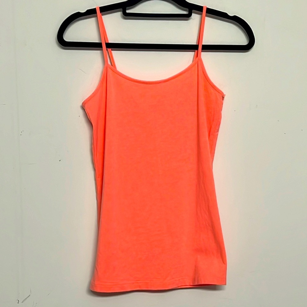 🌞 No boundaries orange spaghetti string cami tank top women size jr L (11-13)